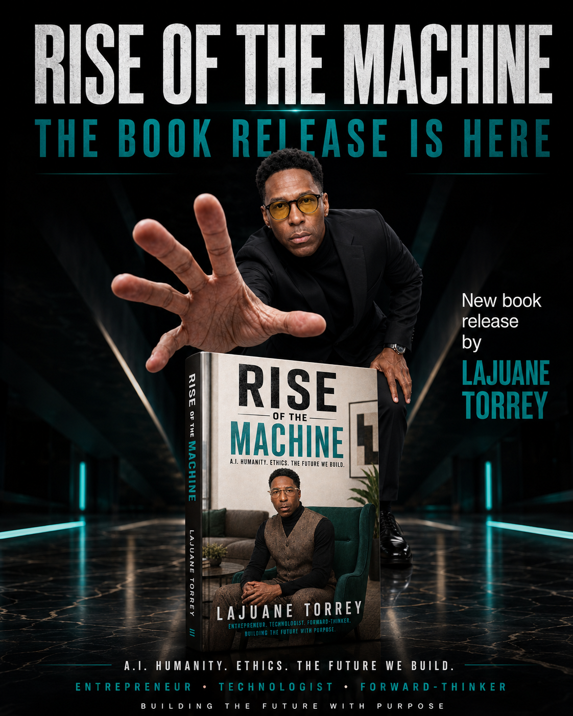 Rise of the Machine book release promo by Lajuane Torrey.